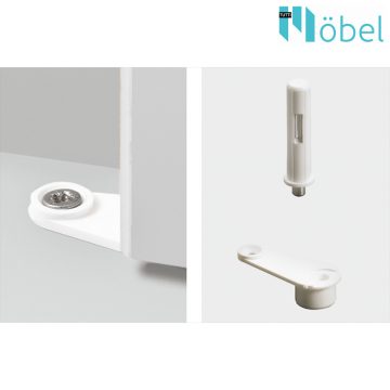 HETTICH 6731 PIVOT HINGE CMPL WHITE