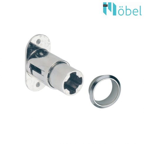 HETTICH 72501 PRESSURE PLUG LOCK NICKEL