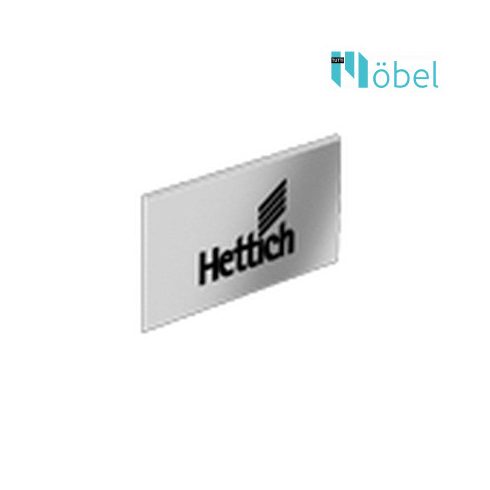 HETTICH 9123008 Takaró dugó - króm hatású, Hettich logóval