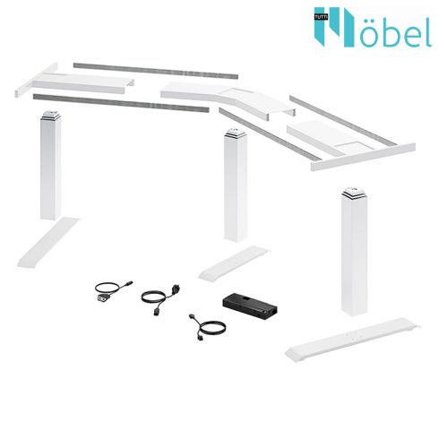 HETTICH 9193258 V-Set LDS Desk Frame 135°     WHITE  DIV